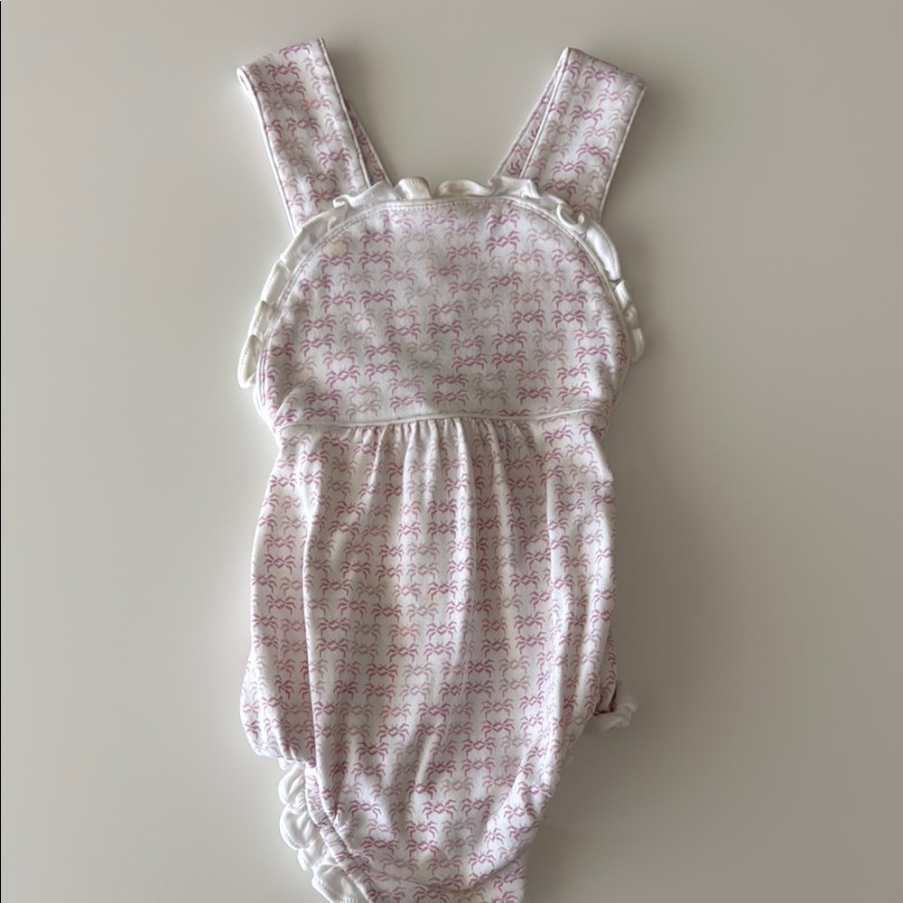 Pink and White Baby Romper